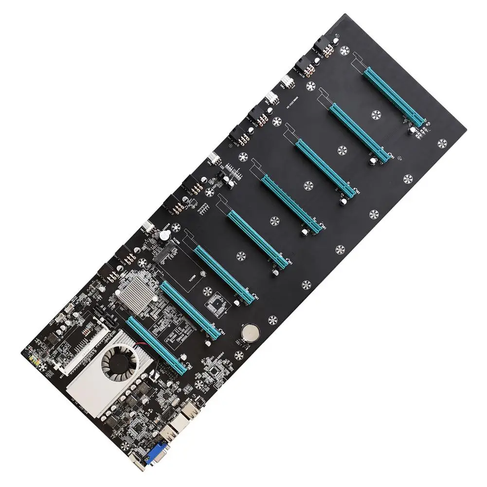 Семейная майнинговая материнская плата, материнская плата CPU 8 8 * PCIE 16X SODIMM DDR3 VGA совместимая с низким энергопотреблением для компьютера 
Семейная майнинговая материнская плата, материнская плата CPU 8 8 * PCIE 16X SODIMM DDR3 VGA совместимая с низким энергопотреблением для компьютера