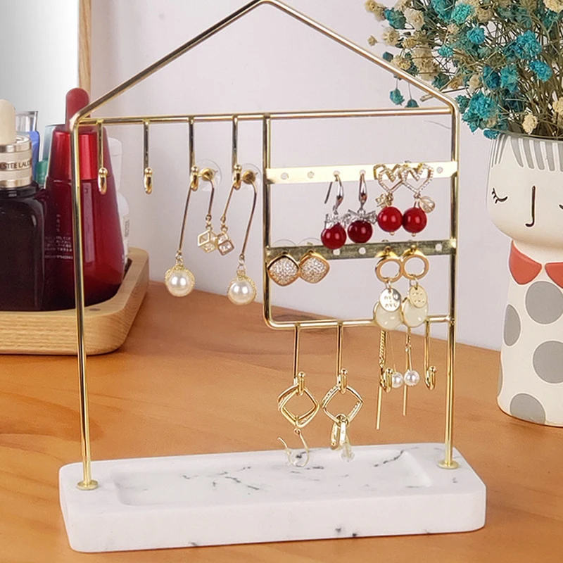 Earrings Jewelry Organizer Marble Stand Necklace Storage Holder Display Rack Metal Display Shelf Earrings Necklace Display Rack
Earrings Jewelry Organizer Marble Stand Necklace Storage Holder Display Rack Metal Display Shelf Earrings Necklace Display Rack