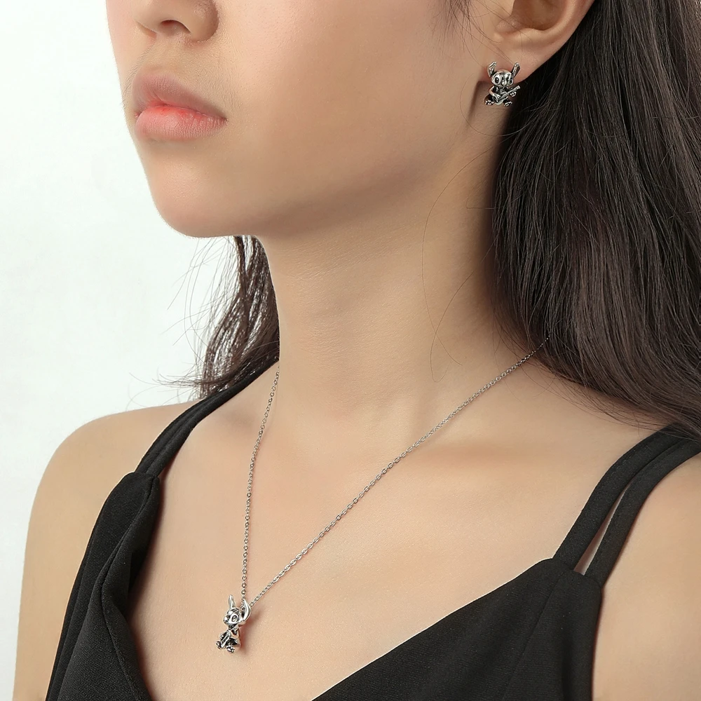 Hanreshe Classic Cartoon Anime Interstellar Pendant Necklace Antique Silver Animal Earrings Jewelry Accessories for Women Girls
Hanreshe Classic Cartoon Anime Interstellar Pendant Necklace Antique Silver Animal Earrings Jewelry Accessories for Women Girls