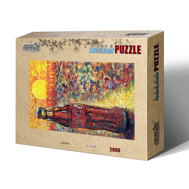 Michelangelo Coke Bottle-Tribute to Van Gogh Puzzle Gift Adult Puzzle 2000 Pieces of Educational Toy for Children 
Michelangelo Coke Bottle-Tribute to Van Gogh Puzzle Gift Adult Puzzle 2000 Pieces of Educational Toy for Children