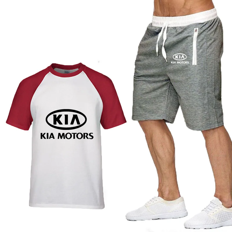 Summer Men's Suit T-Shirt KIA Car Logo Printed Mens Short Sleeve High Quality Fashion casual male T-Shirt+Pants Suit 2Pcs
Summer Men's Suit T-Shirt KIA Car Logo Printed Mens Short Sleeve High Quality Fashion casual male T-Shirt+Pants Suit 2Pcs