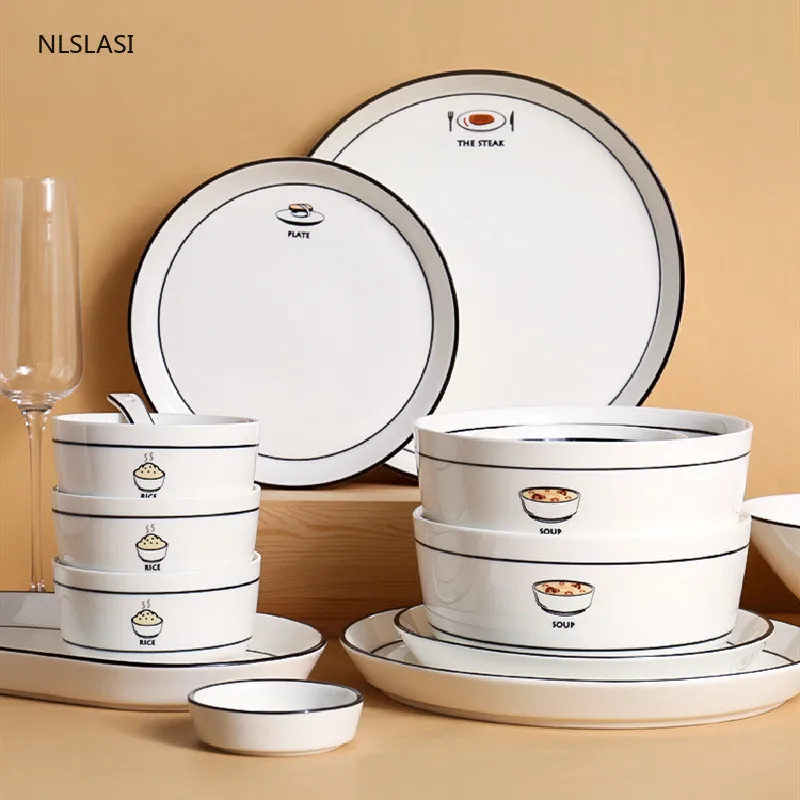 Nordic Style Creative Modern Simple Ceramic Tableware Household Microwave Oven Salad Steak Western-style Meal Snack Flat Plate
Nordic Style Creative Modern Simple Ceramic Tableware Household Microwave Oven Salad Steak Western-style Meal Snack Flat Plate