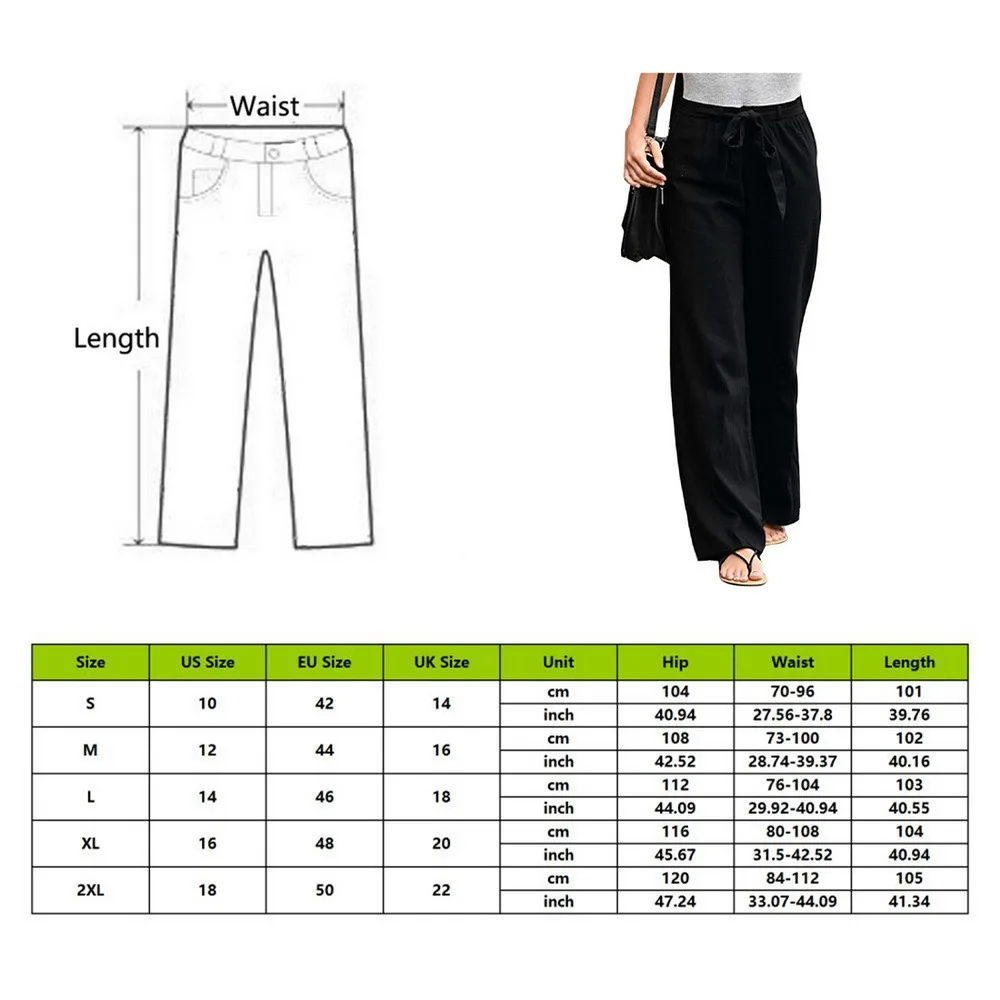 Women Pants Linen Casual Pants Solid Harajuku Green Trousers Summer Female Ankle-length Length Trousers Wide Leg Pants 2021 
Women Pants Linen Casual Pants Solid Harajuku Green Trousers Summer Female Ankle-length Length Trousers Wide Leg Pants 2021