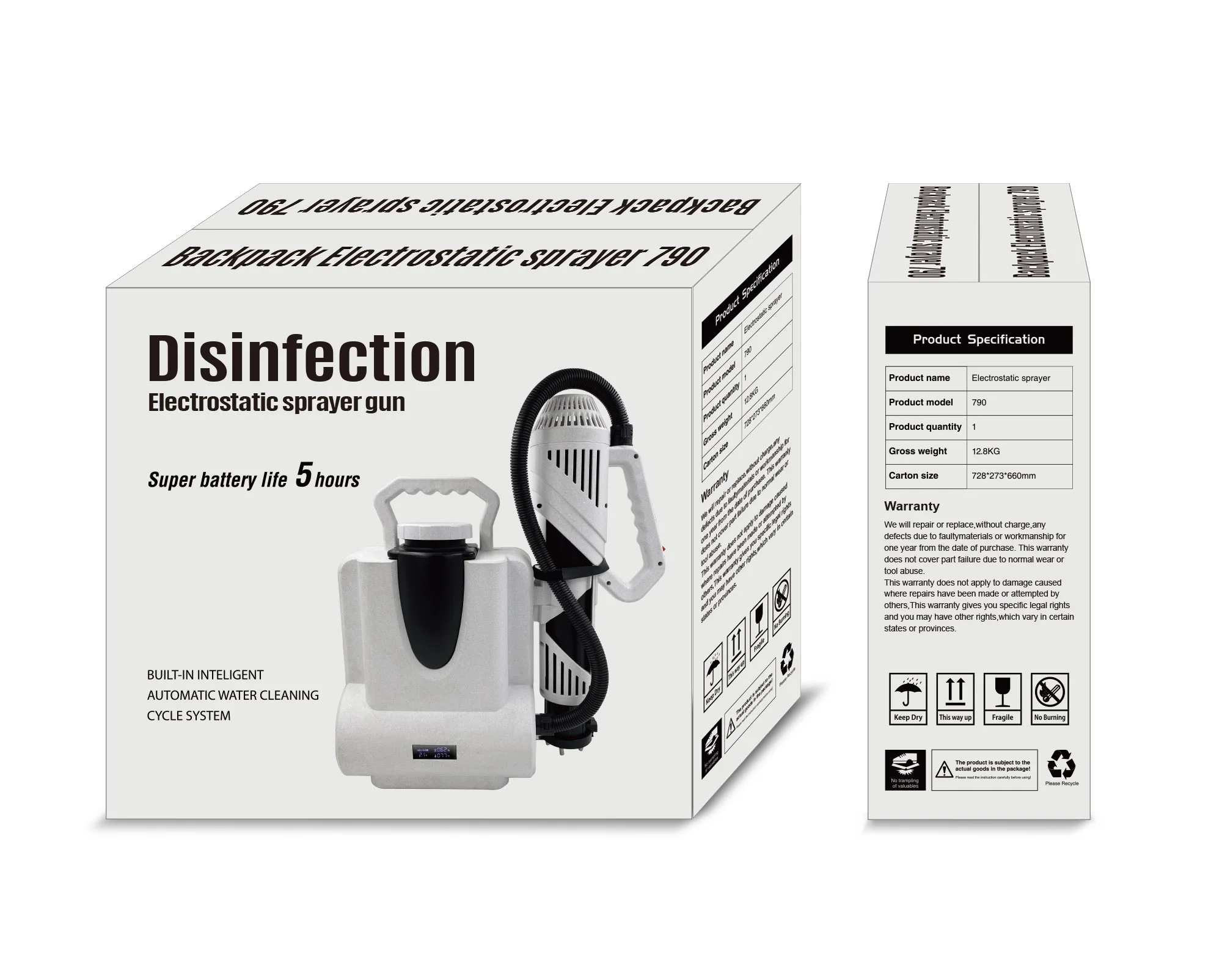 Electrostatic Disinfection Fogging Machine Sprayer Gun, Battery Fogger Battery Backpack Disinfectant Sprayers,Mist Sprayer
Electrostatic Disinfection Fogging Machine Sprayer Gun, Battery Fogger Battery Backpack Disinfectant Sprayers,Mist Sprayer