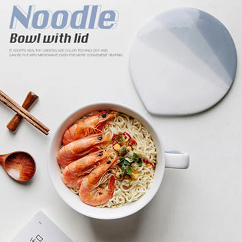 FANCITY Ceramic instant noodle bowl with lid, student dormitory with handle, large capacity super large instant noodle bowl
FANCITY Ceramic instant noodle bowl with lid, student dormitory with handle, large capacity super large instant noodle bowl