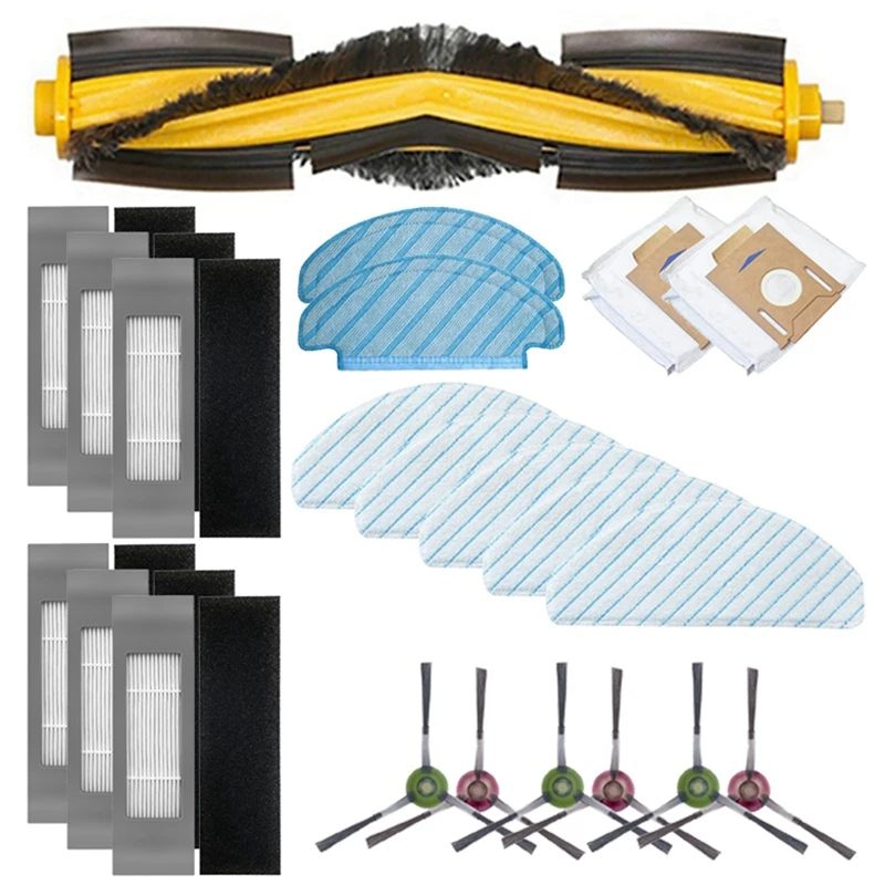 Promotion!22PCS Vacuum Parts Replacement for ECOVACS OZMO T8 T9PRO Robot Vacuum Cleaner Accessories Kit Brush Filter Mop Dust Ba
Promotion!22PCS Vacuum Parts Replacement for ECOVACS OZMO T8 T9PRO Robot Vacuum Cleaner Accessories Kit Brush Filter Mop Dust Ba