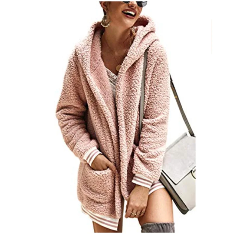 Autumn and Winter Hooded Plush Warm Hooded Tops Women Stylish Fleece Hoodies Lady Trendy Solid Casual Thick Flocking Hoody Coat
Autumn and Winter Hooded Plush Warm Hooded Tops Women Stylish Fleece Hoodies Lady Trendy Solid Casual Thick Flocking Hoody Coat