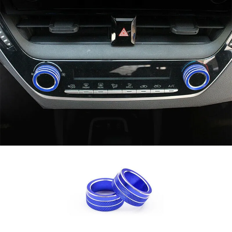 For Toyota Corolla 2019-2021 Two Blue Aluminum Alloy Car Center Console Knobs Interior Accessories
For Toyota Corolla 2019-2021 Two Blue Aluminum Alloy Car Center Console Knobs Interior Accessories