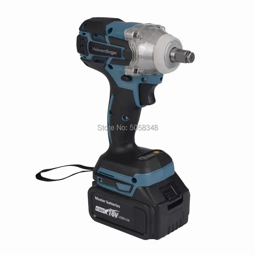 Brushless cordless electric Rechargeable Impact Wrench with two 18V 4.0Ah Lithium ion Battery
Brushless cordless electric Rechargeable Impact Wrench with two 18V 4.0Ah Lithium ion Battery