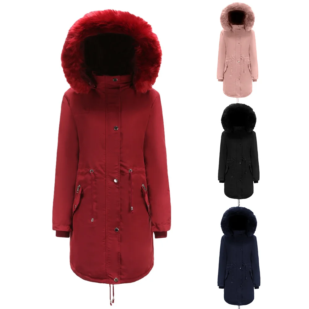 Women's cotton padded clothes and medium long large size hoode winter warm Plush coat cotton padded clothes for women
Women's cotton padded clothes and medium long large size hoode winter warm Plush coat cotton padded clothes for women