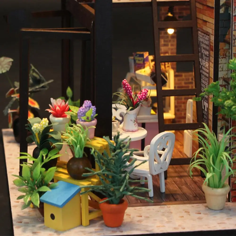 DIY Wooden Doll House Furniture Toys Children Mini Cafe Toys Parent Child Interactive Games Toys Children's Birthday Gifts
DIY Wooden Doll House Furniture Toys Children Mini Cafe Toys Parent Child Interactive Games Toys Children's Birthday Gifts