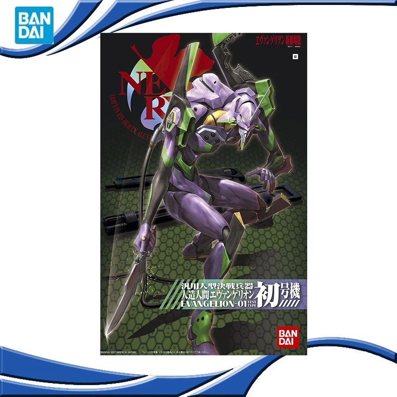 Оригинал BANDAI 1:100 Gundam EVA-01 Ver. Набор аниме Евангелион сборная модель робота детские
