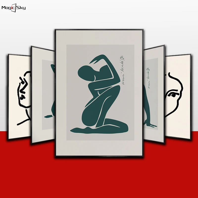 Retro Henri Matisse Abstract Face Line Green Nude Figure Posters Prints Vintage Canvas Painting Wall Art Living Room Home Decor
Retro Henri Matisse Abstract Face Line Green Nude Figure Posters Prints Vintage Canvas Painting Wall Art Living Room Home Decor