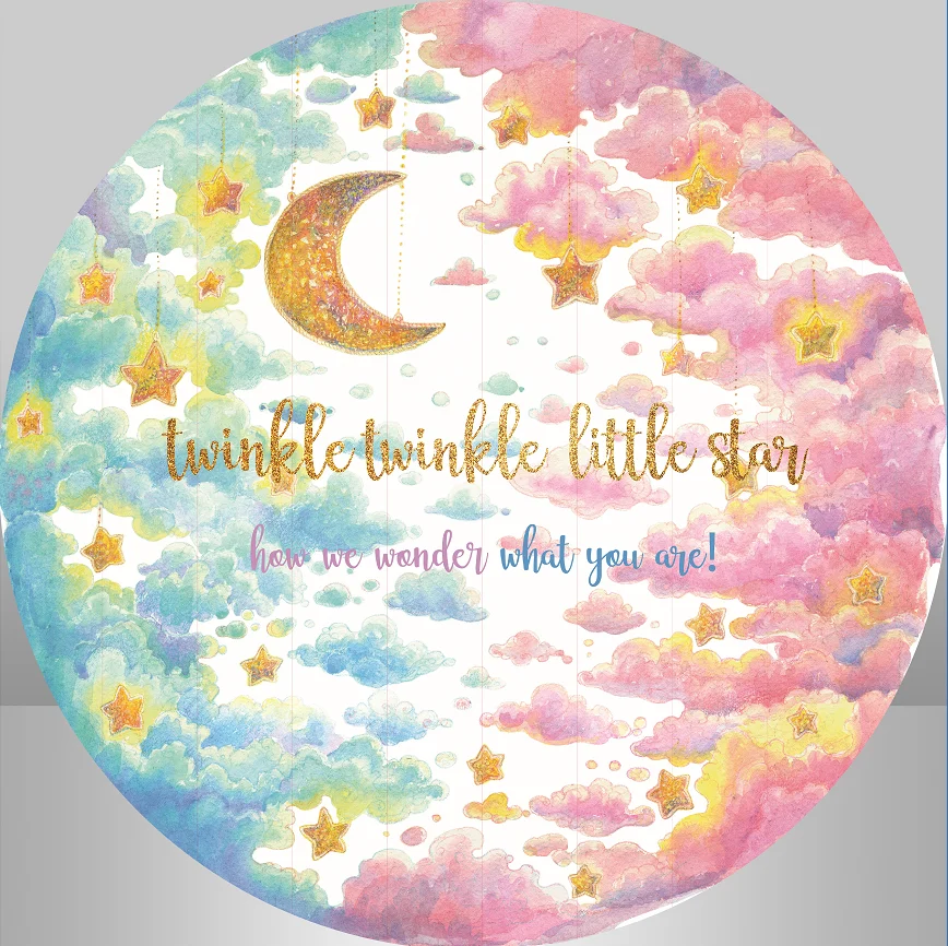 Twinkle Twinkle Little StarCircle Photo Backdrop Birthday Party Decoration Table Cylinder Cover
Twinkle Twinkle Little StarCircle Photo Backdrop Birthday Party Decoration Table Cylinder Cover