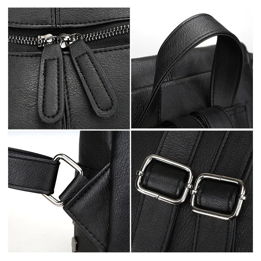 Fashion Vrouwen Pu Lederen Rugzak Schooltassen Voor Tienermeisjes Grote Capaciteit Rugzak Laptop Tas Drop Shipping
Fashion Vrouwen Pu Lederen Rugzak Schooltassen Voor Tienermeisjes Grote Capaciteit Rugzak Laptop Tas Drop Shipping