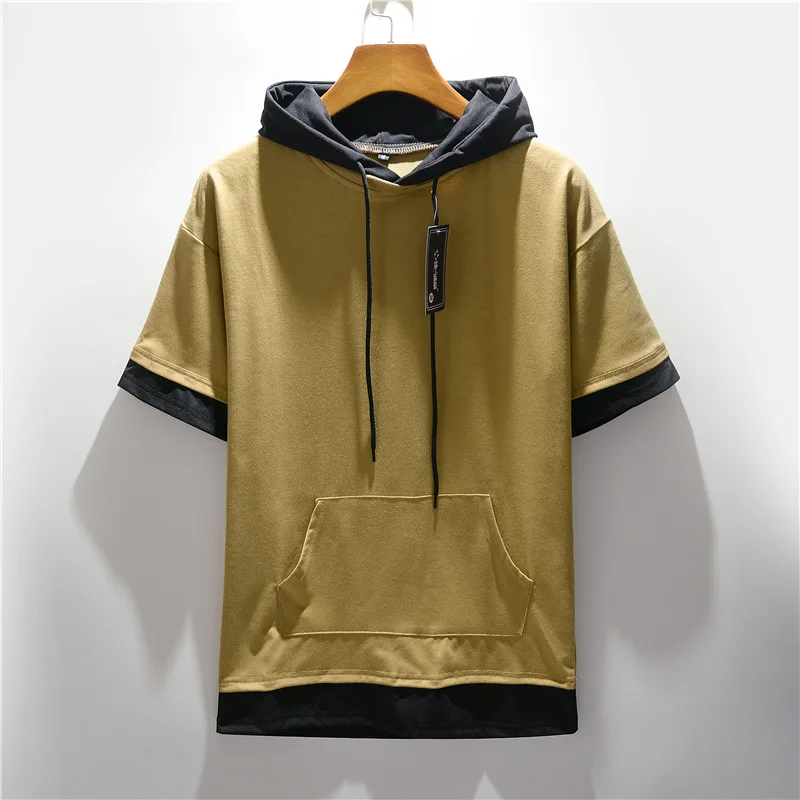 2021 Men's New Plus Size Hooded Sweatshirts Solid Matching Short Sleeve Casual Loose Plus Size Harajuku Pullovers Man Hoodies
2021 Men's New Plus Size Hooded Sweatshirts Solid Matching Short Sleeve Casual Loose Plus Size Harajuku Pullovers Man Hoodies