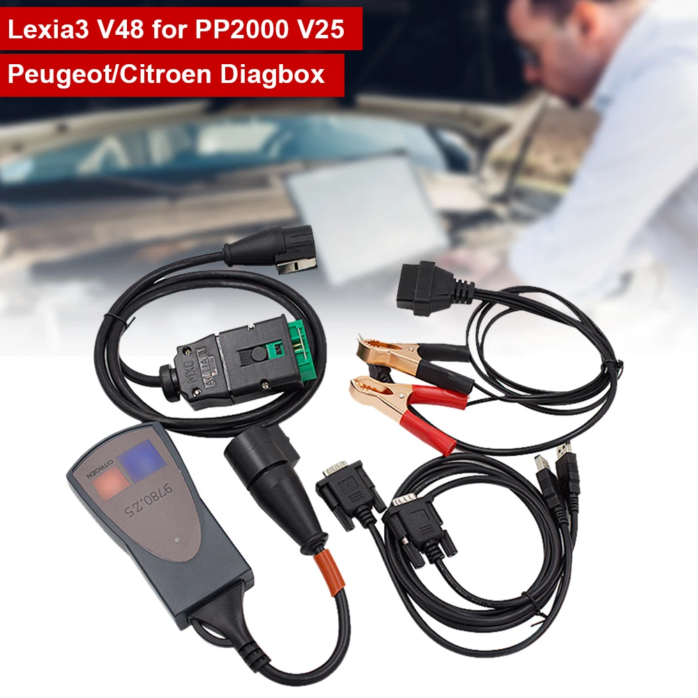 PP2000 LEXIA3 Full Chip Diagbox Diagnostic Scanner V7.83 V25 for Citroen Peugeot
PP2000 LEXIA3 Full Chip Diagbox Diagnostic Scanner V7.83 V25 for Citroen Peugeot