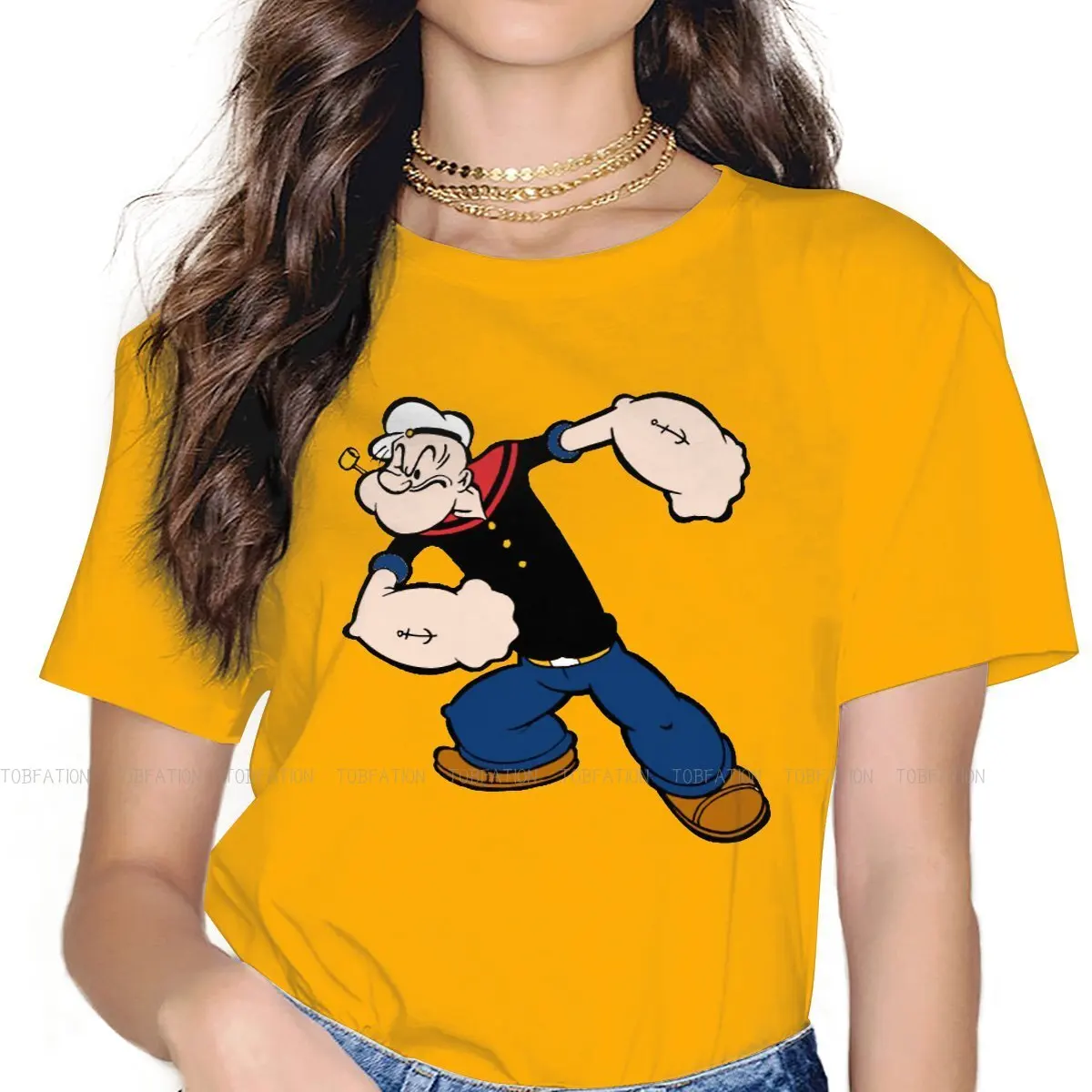 Классическая Уникальная футболка для девушек Popeye, матрос, шпинат, мультяшный креативный подарок, одежда, футболка, горячая Распродажа
Классическая Уникальная футболка для девушек Popeye, матрос, шпинат, мультяшный креативный подарок, одежда, футболка, горячая Распродажа