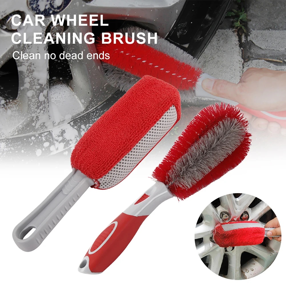 2Pcs Car Wash Brush Non-slip Handle Microfiber Sponge Tire Rim Brush Car Detailing Brush Cleaning Tool Car Styling Accessories
2Pcs Car Wash Brush Non-slip Handle Microfiber Sponge Tire Rim Brush Car Detailing Brush Cleaning Tool Car Styling Accessories