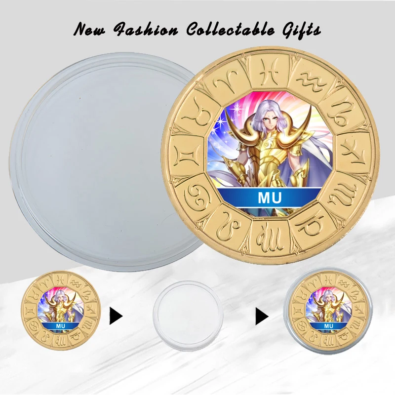 Saint Seiya Signs of The Zodiac Gold Saint Commemorative Coin Set with Coin Holder Japan Anime Challenge Coin Gift for Boys Men
Saint Seiya Signs of The Zodiac Gold Saint Commemorative Coin Set with Coin Holder Japan Anime Challenge Coin Gift for Boys Men