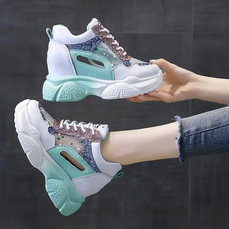 Summer Daddy Shoes Net Red Super Sneakers 2021 New Hollowed Mesh Shoes Women's Breathable Mesh Height Increasing Insole Shoes
Summer Daddy Shoes Net Red Super Sneakers 2021 New Hollowed Mesh Shoes Women's Breathable Mesh Height Increasing Insole Shoes