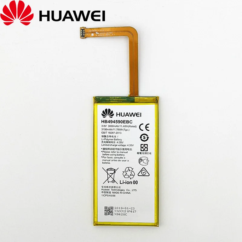 Huawei 100% Original 3100mAh HB494590EBC Battery For Huawei Honor 7 Glory PLK-TL01H ATH-AL00 PLK-AL10 Phone+Tracking Number
Huawei 100% Original 3100mAh HB494590EBC Battery For Huawei Honor 7 Glory PLK-TL01H ATH-AL00 PLK-AL10 Phone+Tracking Number