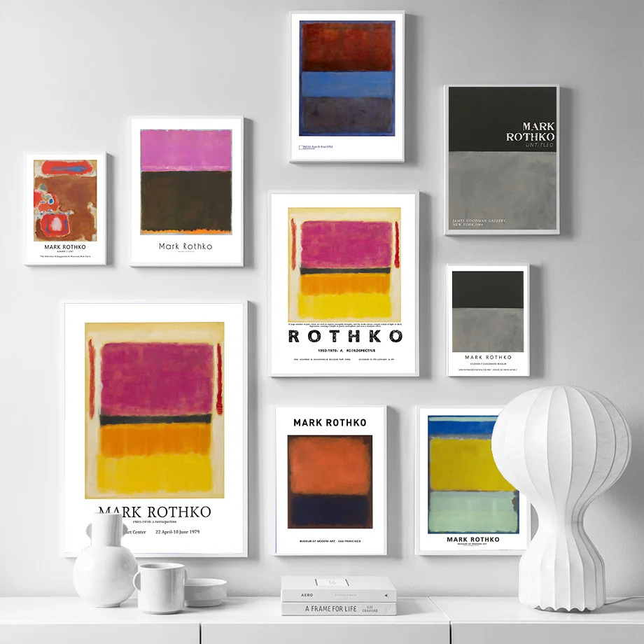 Mark Rothko абстрактная фотография без рамки распылитель Безрамная голограмма для