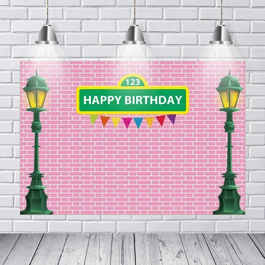 Happy Birthday Photography Backdrops Sesame Street Elmo World Party Bricks Wall Photo Background for Pictures Customize
Happy Birthday Photography Backdrops Sesame Street Elmo World Party Bricks Wall Photo Background for Pictures Customize