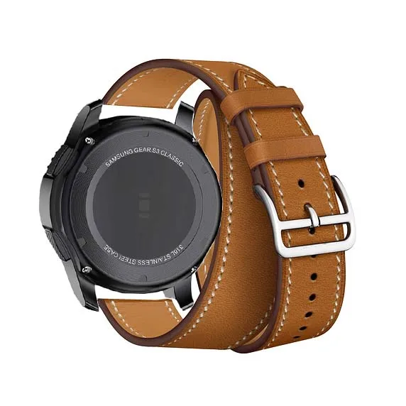 Ремешок кожаный для Samsung galaxy 46 мм s3 Ticwatch S2 браслет amazfit 3 2 GTR pace Huawei GT 2E honor magic band 22 |
