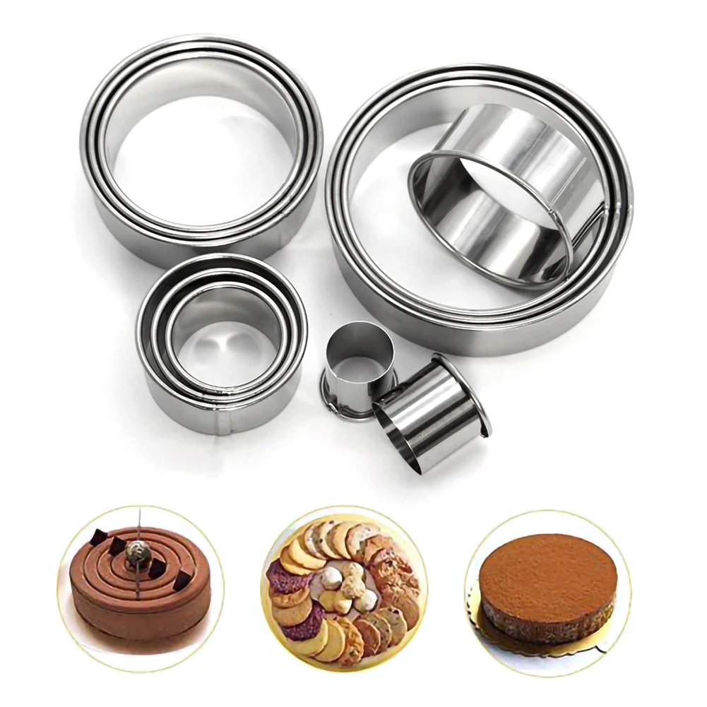 12Pcs Round Cake Biscuit Cutter Cookie Mould Mousse Mold Gifts DIY Baking Pastry Donuts Dough Cutters Slicers Cake Kitchen Tool
12Pcs Round Cake Biscuit Cutter Cookie Mould Mousse Mold Gifts DIY Baking Pastry Donuts Dough Cutters Slicers Cake Kitchen Tool