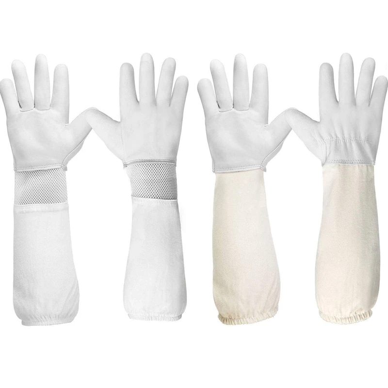 2 Pairs Beekeeping Gloves,Beekeeping Protective Gloves with Long Canvas Sleeve,Beekeeper'S Glove with Ventilated Sleeves
2 Pairs Beekeeping Gloves,Beekeeping Protective Gloves with Long Canvas Sleeve,Beekeeper'S Glove with Ventilated Sleeves