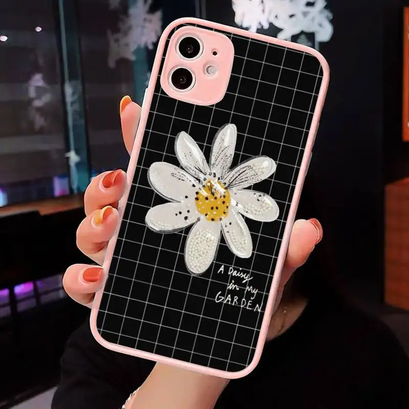 Aesthetics Daisy flower cartoon Phone Case Matte Transparent for iPhone 7 8 11 12 s mini pro X XS XR MAX Plus cover funda 
Aesthetics Daisy flower cartoon Phone Case Matte Transparent for iPhone 7 8 11 12 s mini pro X XS XR MAX Plus cover funda