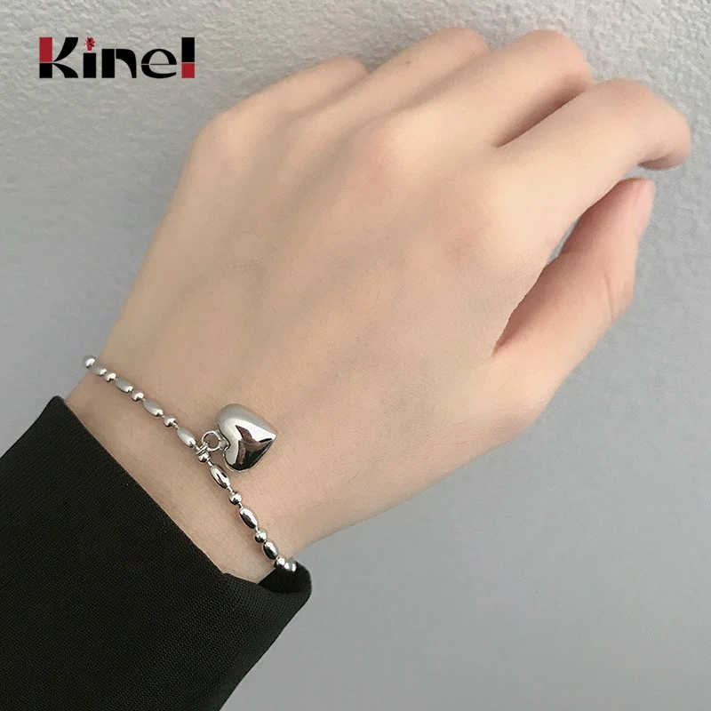 Kinel Heart Silver Bracelet 925 Woman Love The Most Expensive Thing Designer Jewelry Sterling Silver Bracelet
Kinel Heart Silver Bracelet 925 Woman Love The Most Expensive Thing Designer Jewelry Sterling Silver Bracelet