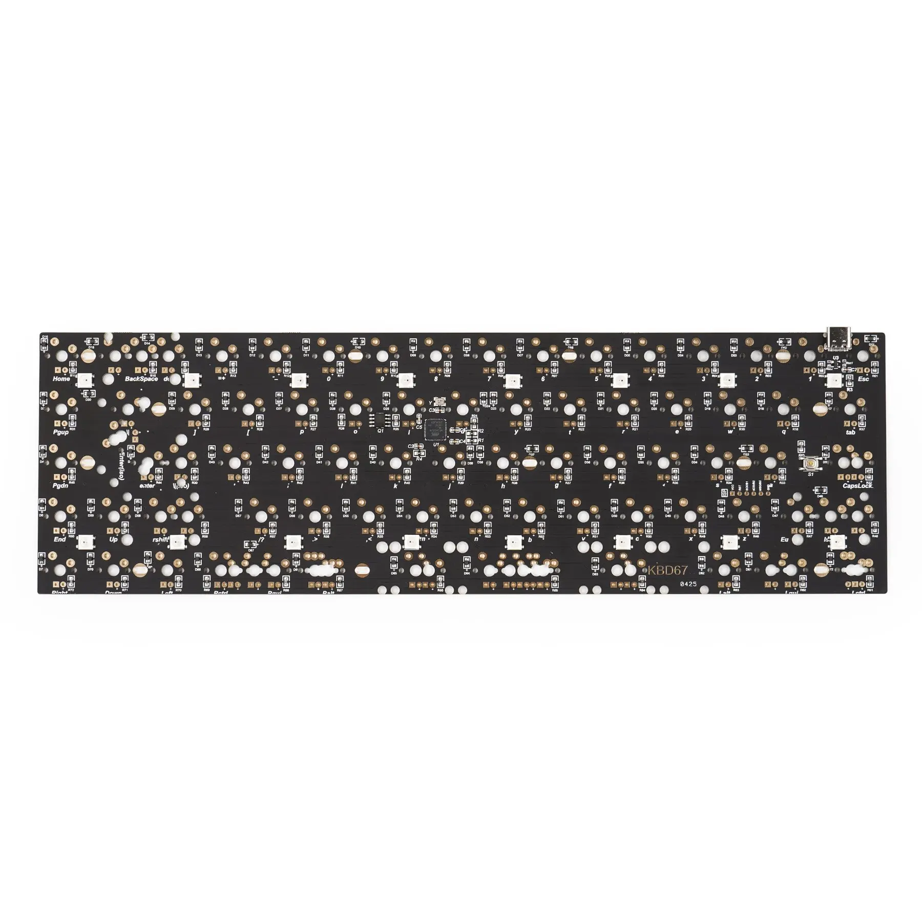 Паяная печатная плата KBD67 Rev 2,0 65% для механической клавиатуры на заказ
Паяная печатная плата KBD67 Rev 2,0 65% для механической клавиатуры на заказ