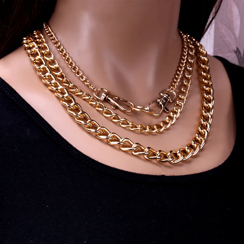 Aluminum Iron Chain Chunky Necklace for Women Men Punk Curb Cuban Link Thick Chain Choker Crazy Necklace Jewelry Fashion Male
Aluminum Iron Chain Chunky Necklace for Women Men Punk Curb Cuban Link Thick Chain Choker Crazy Necklace Jewelry Fashion Male