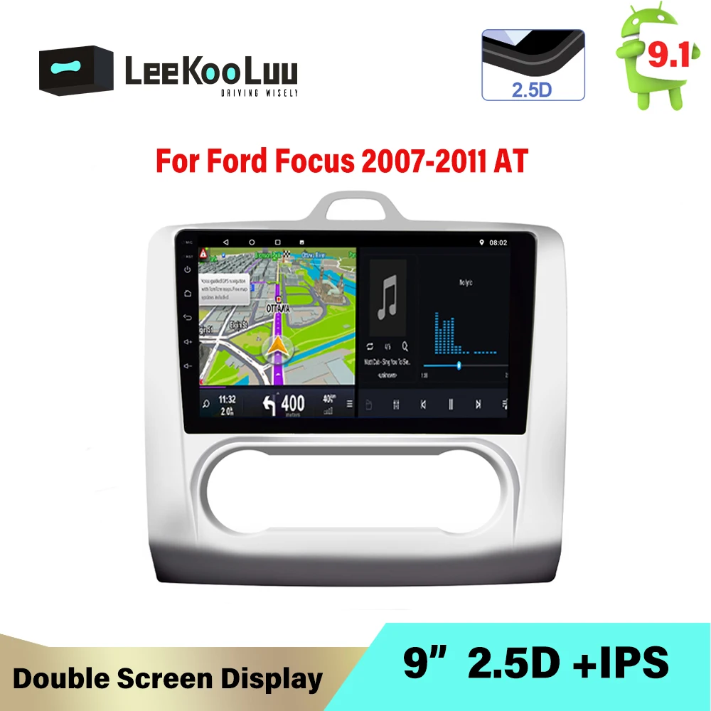 LeeKooLuu 9 дюймов Android 1 автомобиль радио для Форд Фокус EXI на 2 3 Mk2 2004 2005 2006 2007 2008 2009 2011