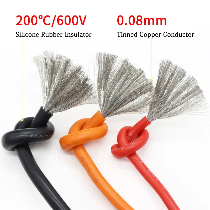 1M 8AWG Silicone Rubber Copper Wire Cable Electron LED Lamp Lighting Cable Super Soft Flexible High Temperature Insulated Wired
1M 8AWG Silicone Rubber Copper Wire Cable Electron LED Lamp Lighting Cable Super Soft Flexible High Temperature Insulated Wired