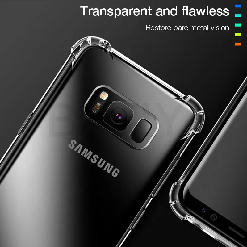 Противоударный чехол для Samsung Galaxy S21 Ultre S20 FE S10 Plus S10E S8 S9 S7 силиконовые чехлы