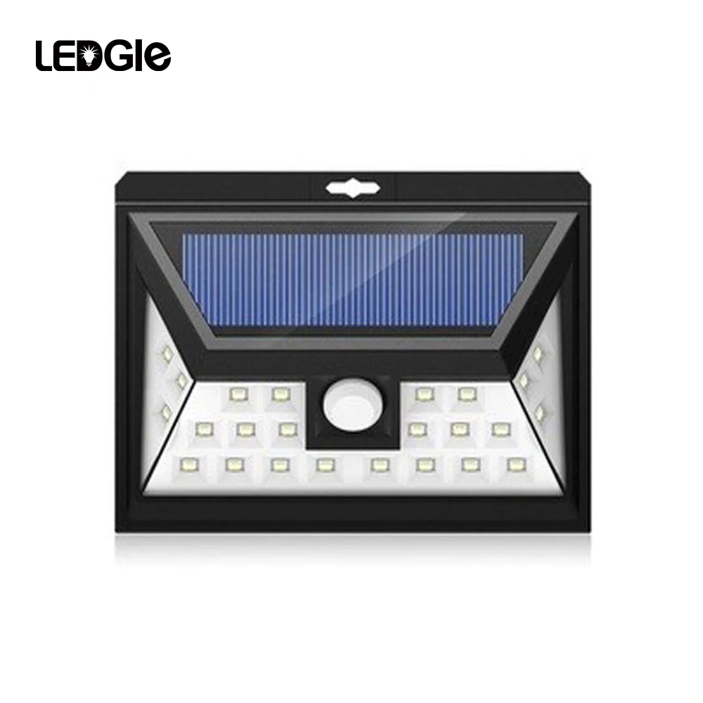 LEDGLE 3W Solar Wall Lights LED Motion Sensor Security Night IP65 Waterproof White Light | Лампы и освещение
