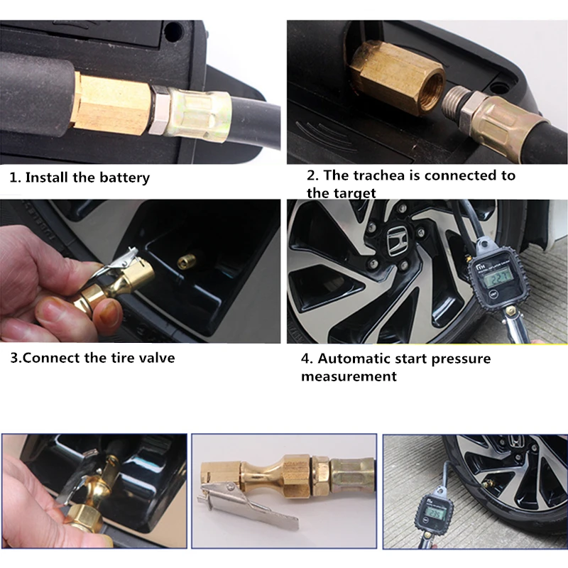 CARSUN Portable LCD Digital Car Tire Tyre Inflator Pressure Gauge PSI Auto Monitor Tools Accessories TPMS Presion Neumaticos
CARSUN Portable LCD Digital Car Tire Tyre Inflator Pressure Gauge PSI Auto Monitor Tools Accessories TPMS Presion Neumaticos