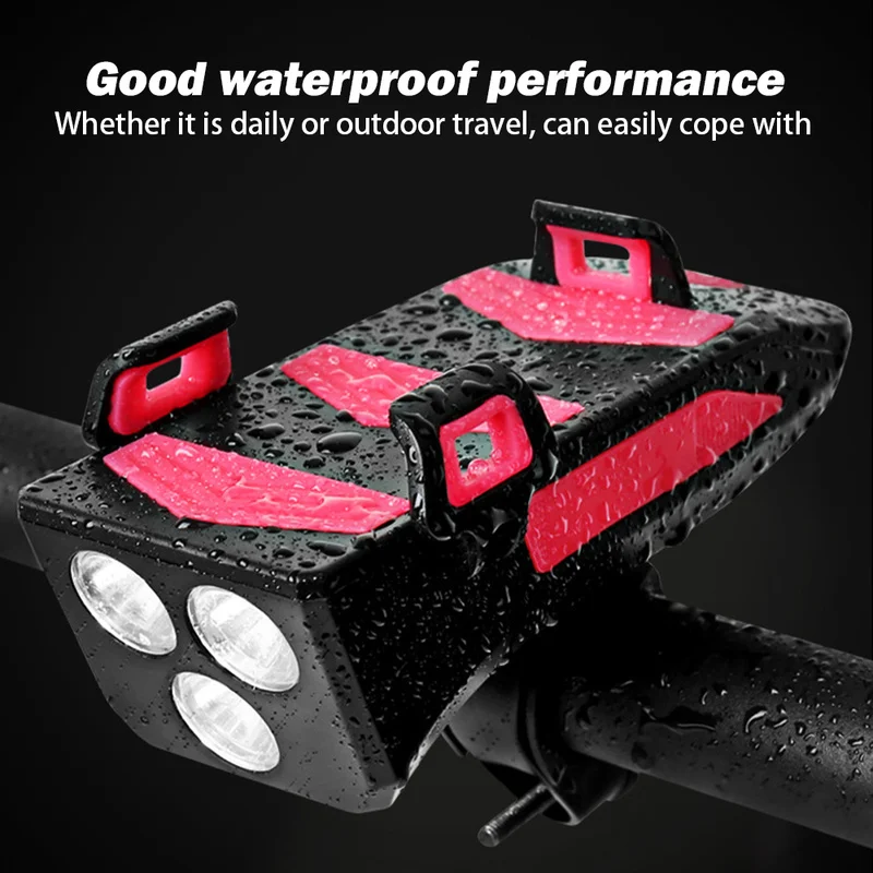 4 IN 1 Bicycle Light Multifunction USB Solar Charging Horn Phone Holder Waterproof Power Bank Front Lamp Bike Led Accessories 
4 IN 1 Bicycle Light Multifunction USB Solar Charging Horn Phone Holder Waterproof Power Bank Front Lamp Bike Led Accessories