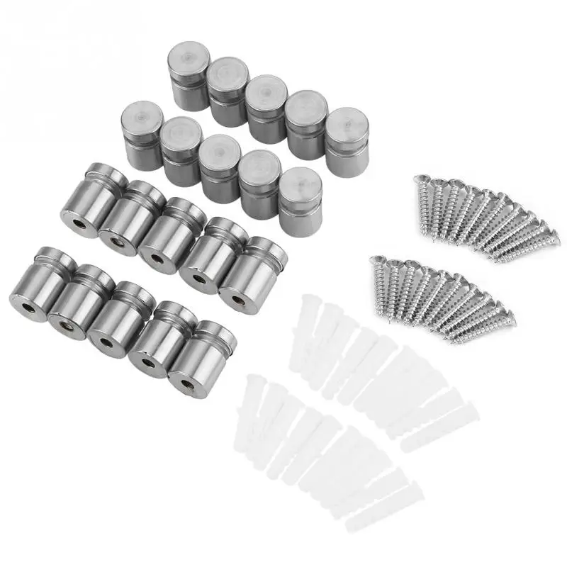 20pcs M16*20mm Stainless Steel SS304 Glass Standoff Advertise Fixing Pin Sign Mounting Hardware
20pcs M16*20mm Stainless Steel SS304 Glass Standoff Advertise Fixing Pin Sign Mounting Hardware
