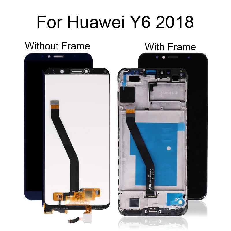 Для Huawei Y6 2018 ЖК дисплей с кодирующий преобразователь сенсорного экрана в сборе