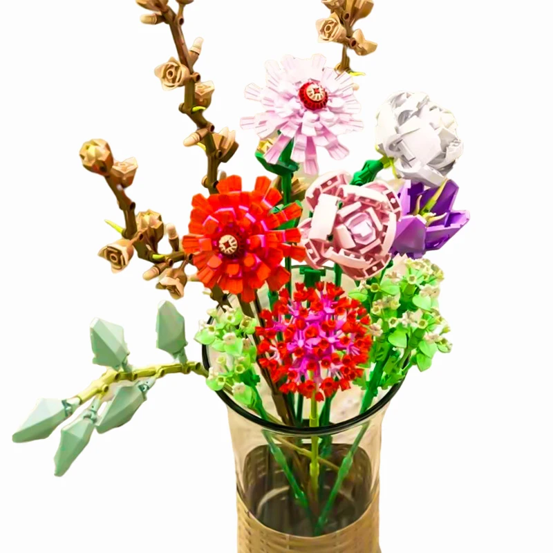 Kawaii Diy Flowers Phalaenopsis Rose Flower Bouquet Moc Simulation Potted Plants Building Blocks Toy for Girl Lover Wife Gifts
Kawaii Diy Flowers Phalaenopsis Rose Flower Bouquet Moc Simulation Potted Plants Building Blocks Toy for Girl Lover Wife Gifts
