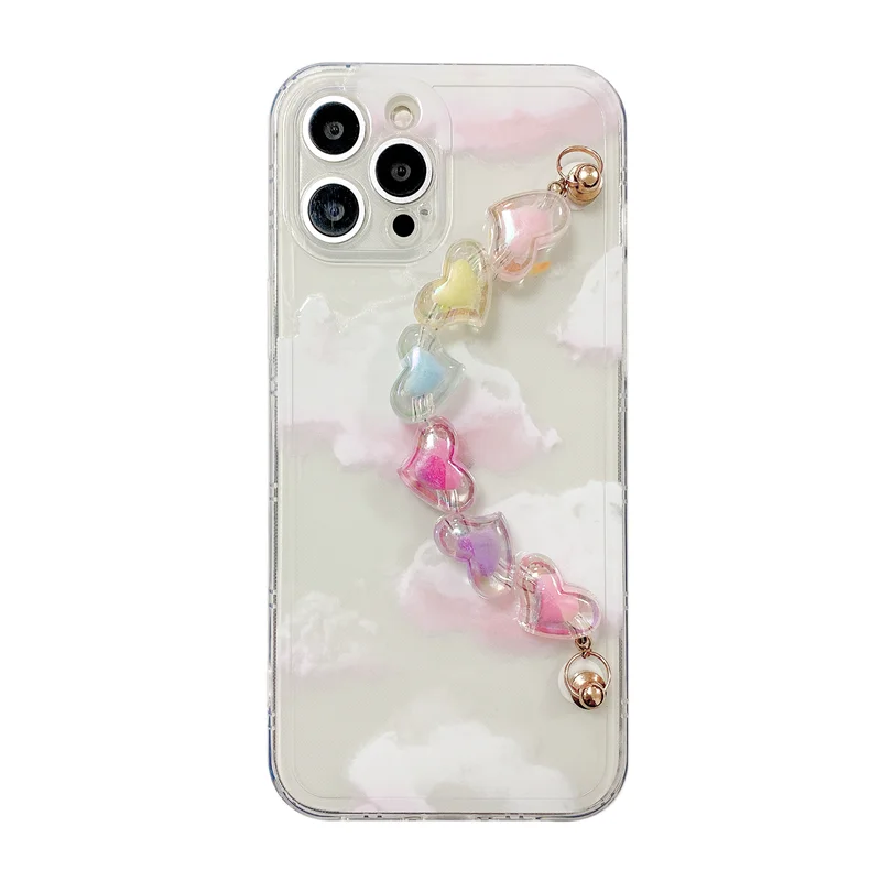 Crystal chain bracelet pink clouds phone Case For iphone 11 11Pro 12 Pro Max X Xs max SE2020 XR 7 8 Plus Clear Shockproof cover
Crystal chain bracelet pink clouds phone Case For iphone 11 11Pro 12 Pro Max X Xs max SE2020 XR 7 8 Plus Clear Shockproof cover