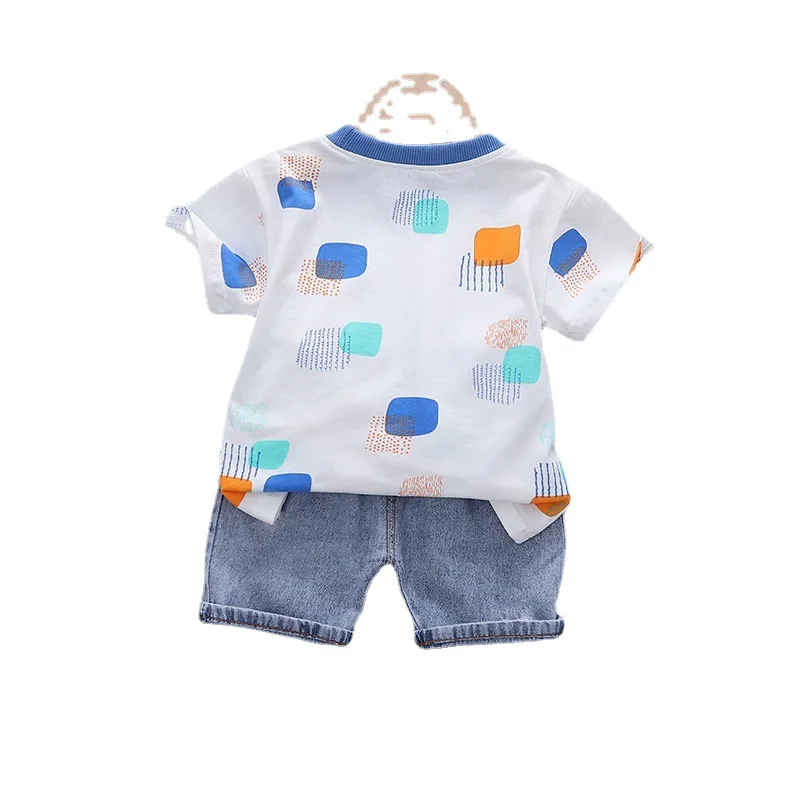 2021 Summer Baby Boys Clothing Sets Short Sleeve Kids Children T Shirt Denim Shorts Toddler Infant Casual Clothes
2021 Summer Baby Boys Clothing Sets Short Sleeve Kids Children T Shirt Denim Shorts Toddler Infant Casual Clothes