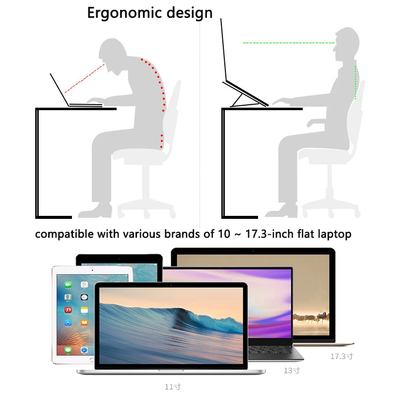 Portable Laptop Stand Table Aluminium Foldable Notebook Tablet Bracket For Macbook Pro Air ipad Holder Computer Desk Accessories 
Portable Laptop Stand Table Aluminium Foldable Notebook Tablet Bracket For Macbook Pro Air ipad Holder Computer Desk Accessories