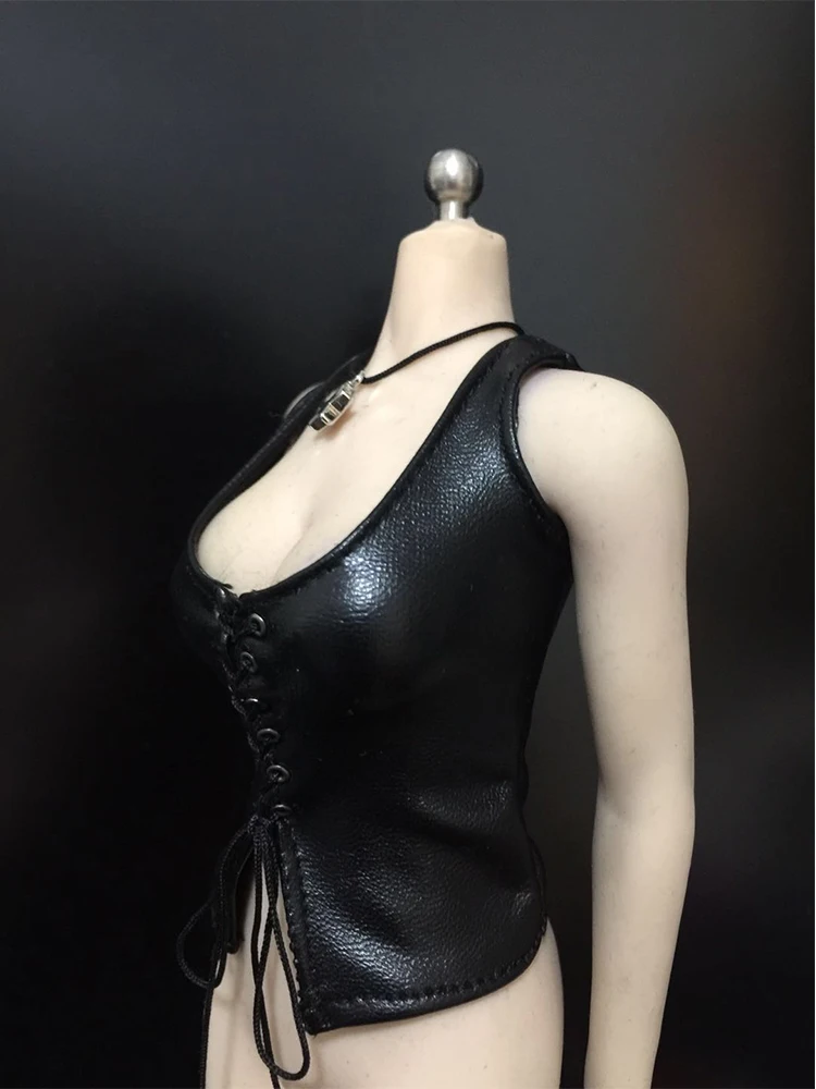 1/6 Female Clothes Black Leather Vest Women Clothing Accesories For 12" TBLeague Seamless Body
1/6 Female Clothes Black Leather Vest Women Clothing Accesories For 12" TBLeague Seamless Body