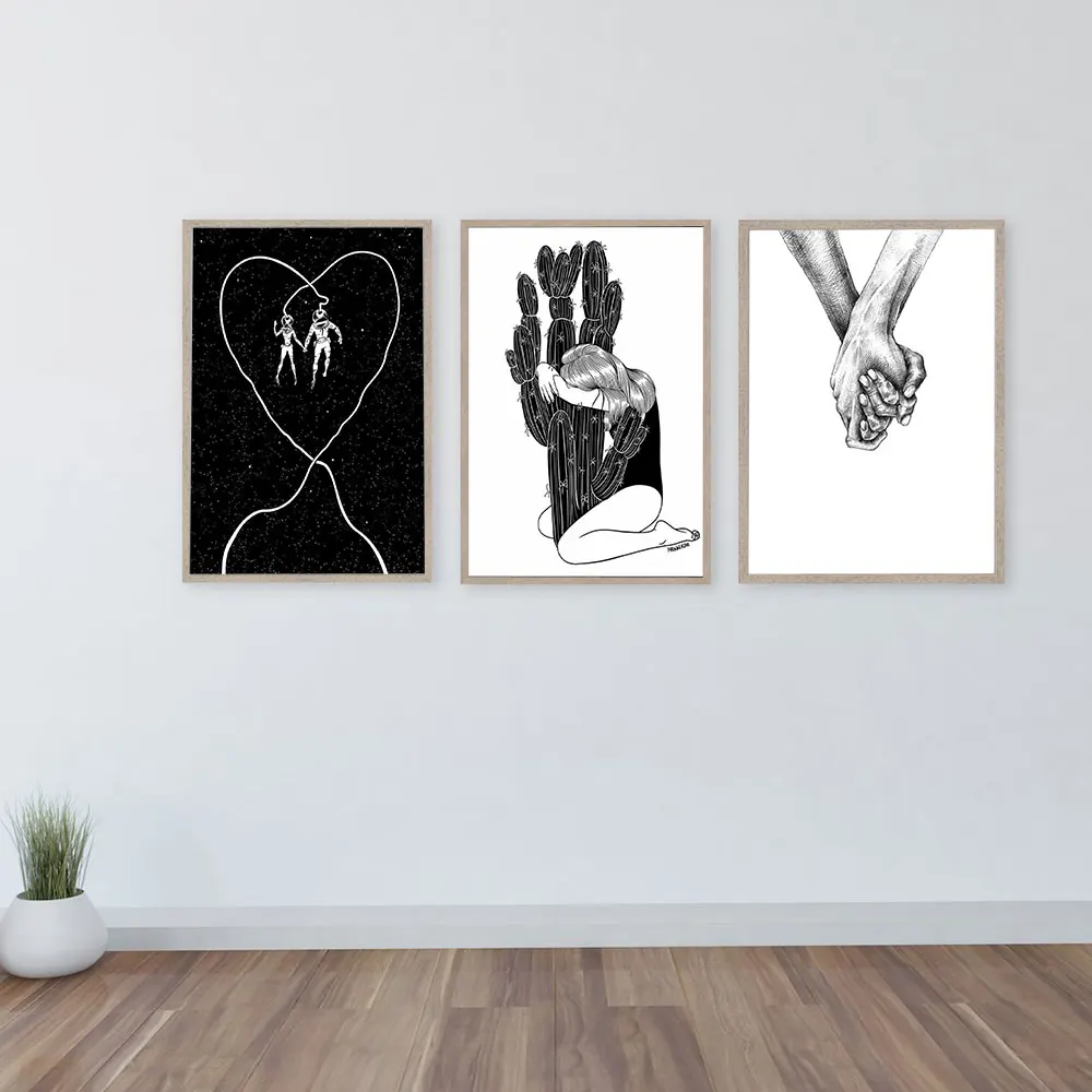Minimalist Poster Girl Hugging Cactus Canvas Painting Black White Art Print Modern Wall Picture For Living Room Home Decor
Minimalist Poster Girl Hugging Cactus Canvas Painting Black White Art Print Modern Wall Picture For Living Room Home Decor