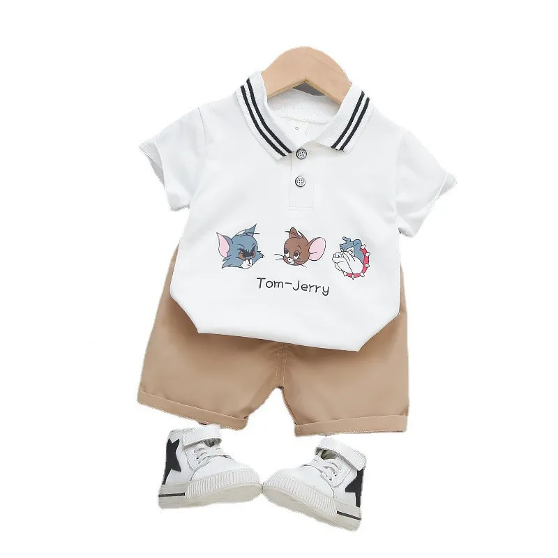 Летняя одежда для маленьких мальчиков с мультяшным рисунком, Детская Хлопковая футболка для девочек, шорты, 2 шт./компл., детская одежда для м...
Летняя одежда для маленьких мальчиков с мультяшным рисунком, Детская Хлопковая футболка для девочек, шорты, 2 шт./компл., детская одежда для м...